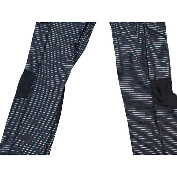 Calvin Klein Performance Sweat-Wicking Striped Cropped Leggings - Medium - Picture 6 of 9